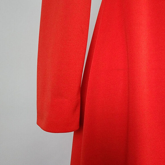 Vintage Red Long Sleeve Maxi Dress Size S/M - Picture 4 of 10
